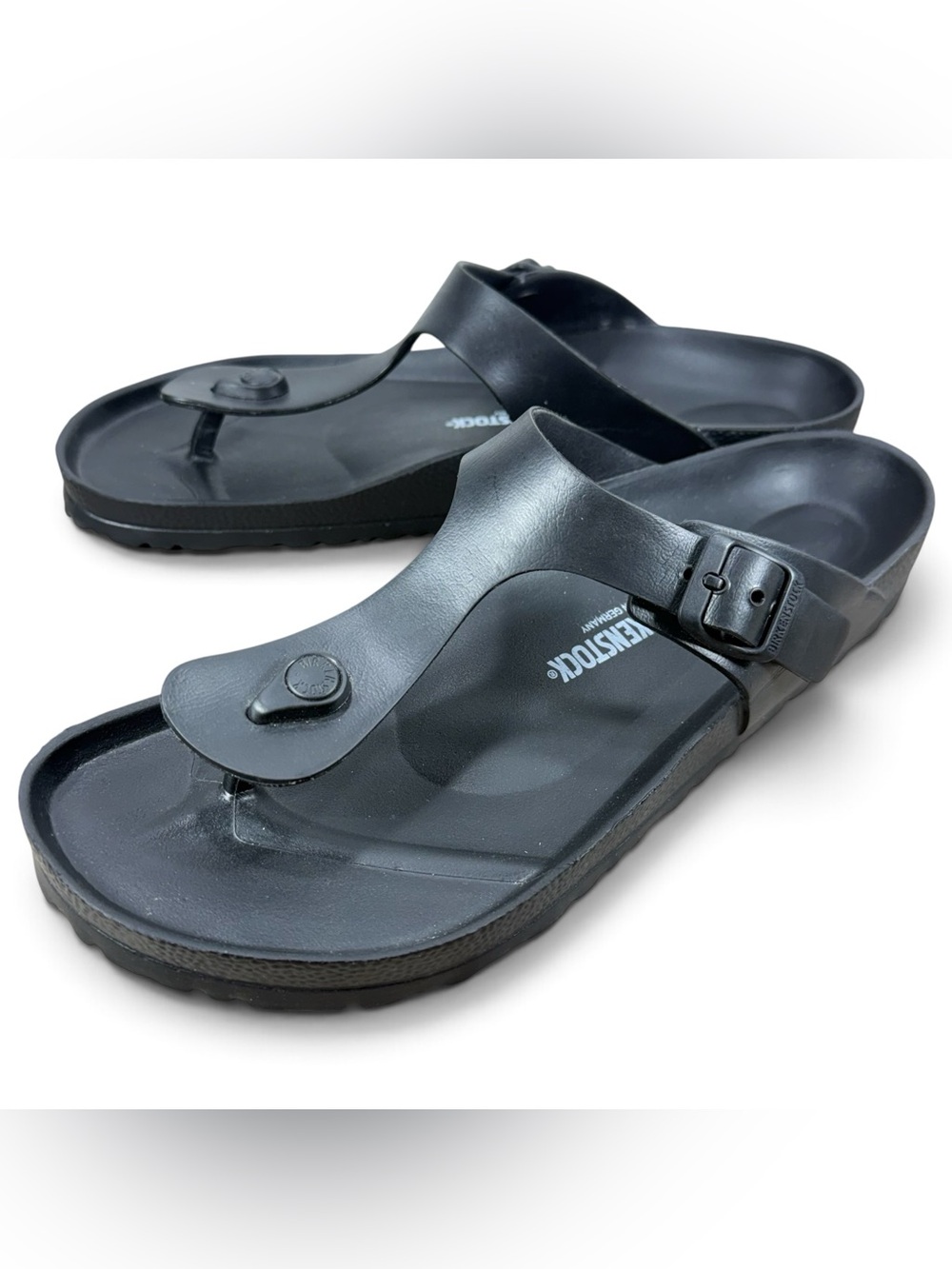 Birkenstocks Adult Gizeh EVA Black Sandals Men’s Size 13 New
